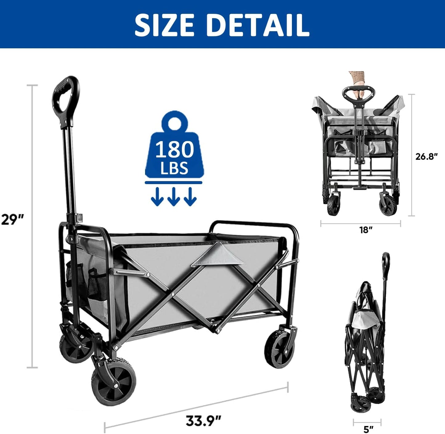 Collapsible Wagon Cart Foldable
