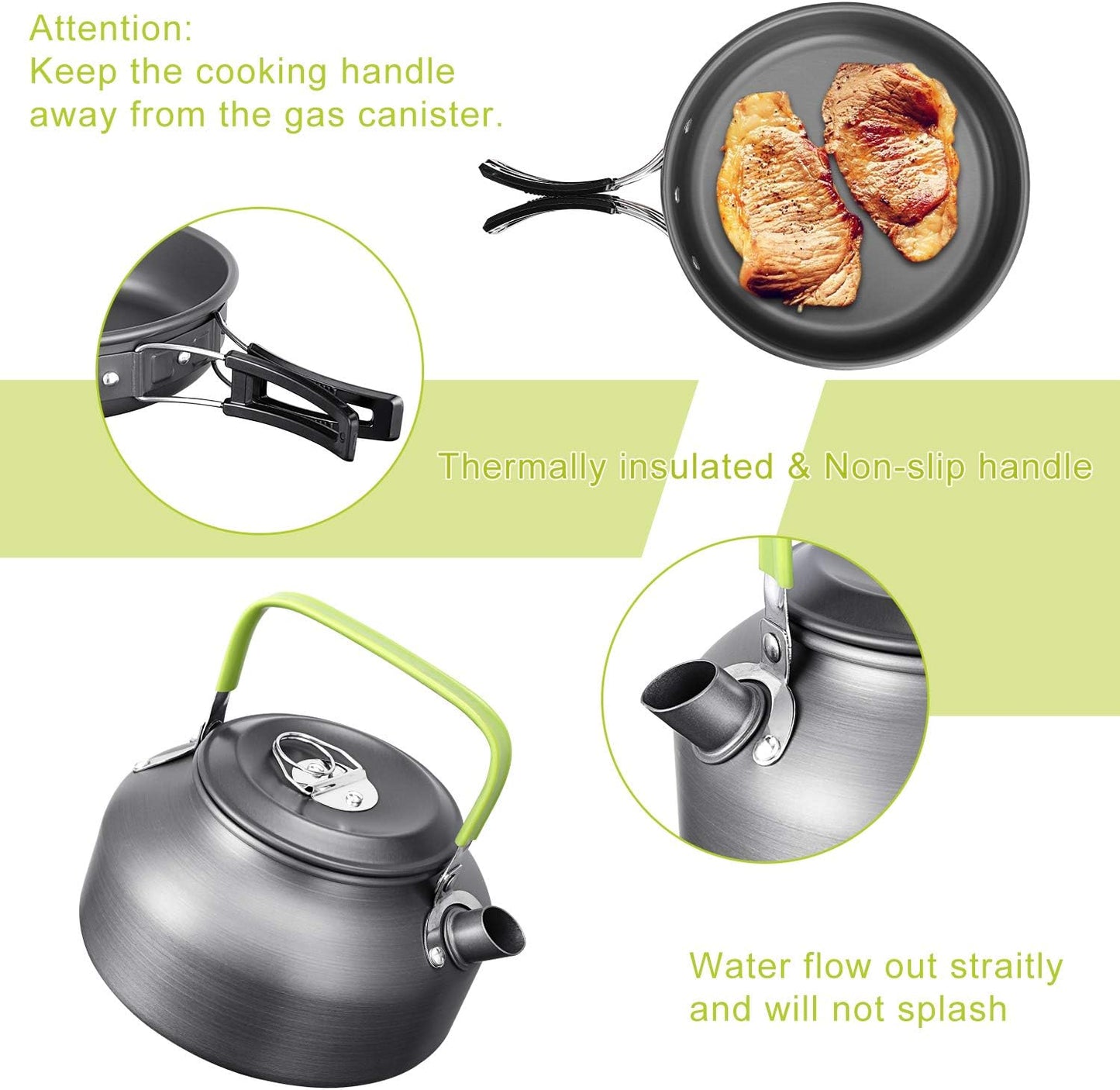 17pcs Camping Cookware Kit
