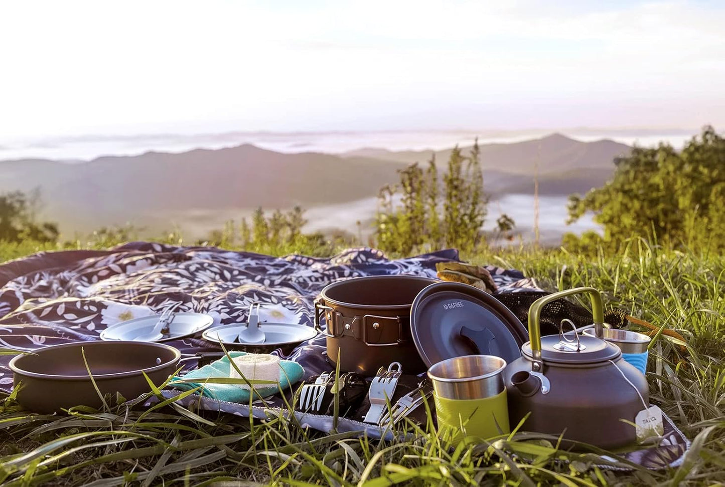 17pcs Camping Cookware Kit
