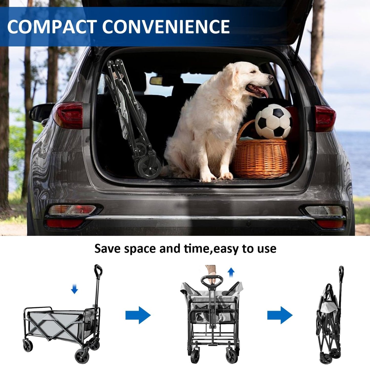 Collapsible Wagon Cart Foldable