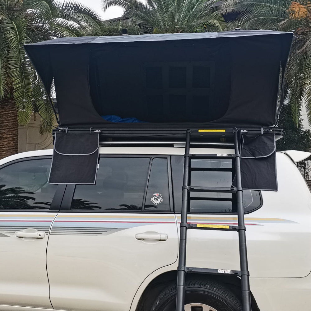 Jiadrooe Titan T3071 Aerospace All-Aluminum Hard Shell Rooftop Tent with STABILUS Struts & Crossbars