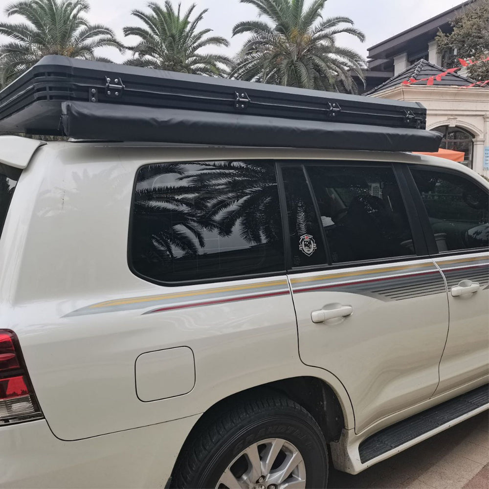 Jiadrooe Titan T3071 Aerospace All-Aluminum Hard Shell Rooftop Tent with STABILUS Struts & Crossbars