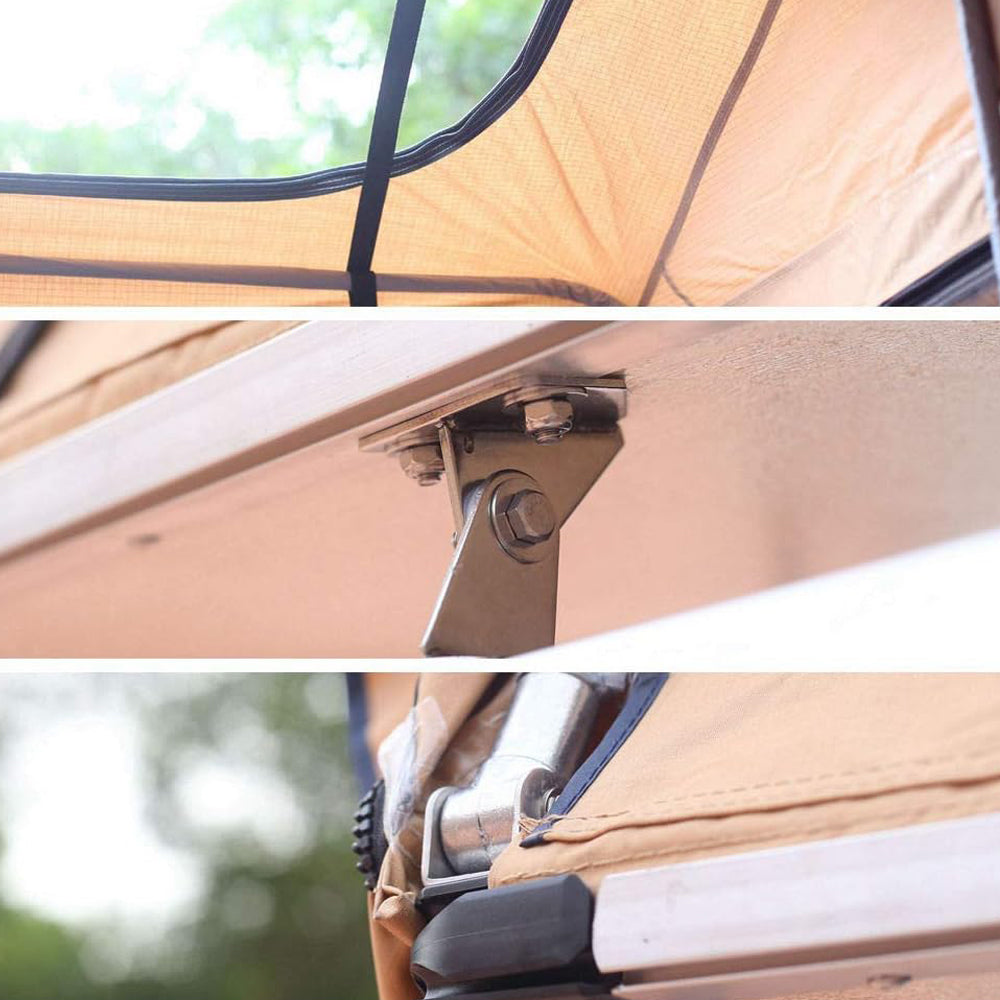Jiadrooe Aether A7051 4-Season Soft Shell Rooftop Tent with Skylight, Extended Rainfly & 7.5ft Ladder (2-3 Person)