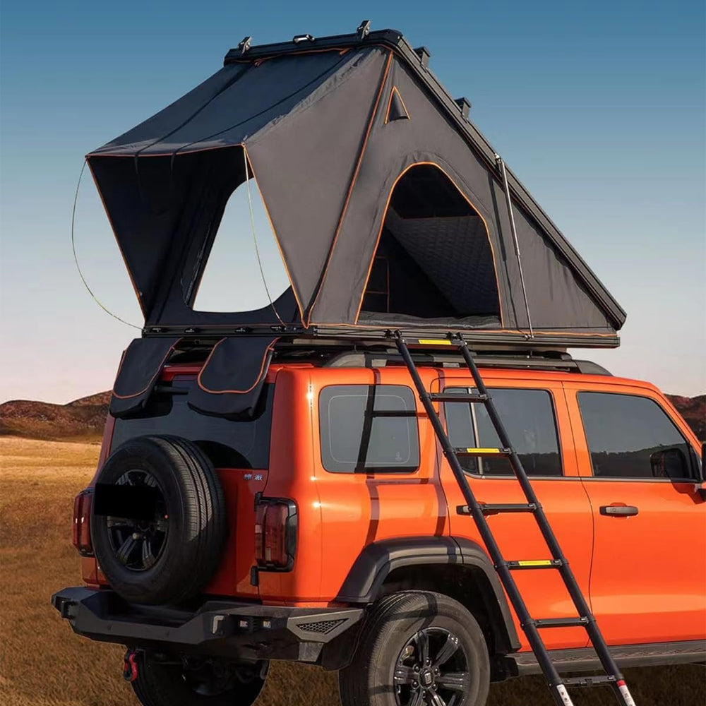 Jiadrooe Pioneer P9067 Heavy-Duty All-Aluminum Hard Shell Rooftop Tent with STABILUS Struts & YKK Zippers