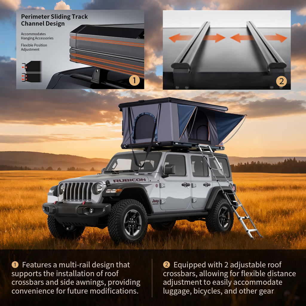 Rooftop Tent Hard Shell - Titan Series T3021 Upgraded version