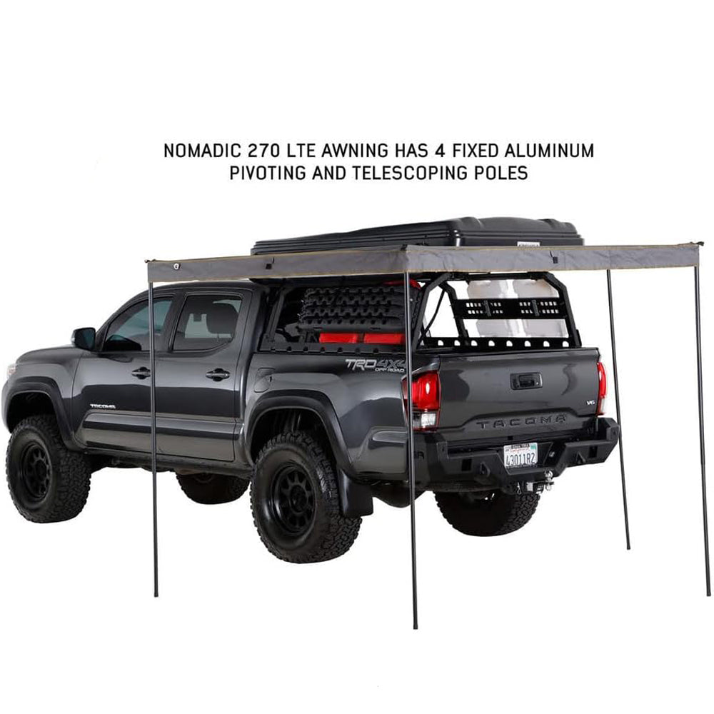 Jiadrooe 270 Degree Free-Standing Car Side Awning with Built-in LED Light Strip (2.0M Radius)