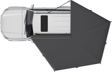 Jiadrooe 270 Degree Free-Standing Car Side Awning with Built-in LED Light Strip (2.0M Radius)