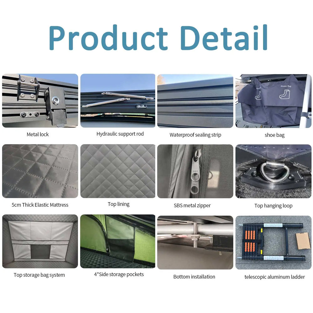 Rooftop Tent Hard Shell - Titan Series T3077