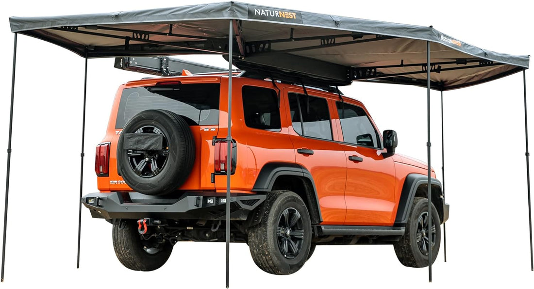 Jiadrooe Celestia C031 270 Degree Free-Standing Vehicle Awning for SUV, Jeep, Truck & Camper Van