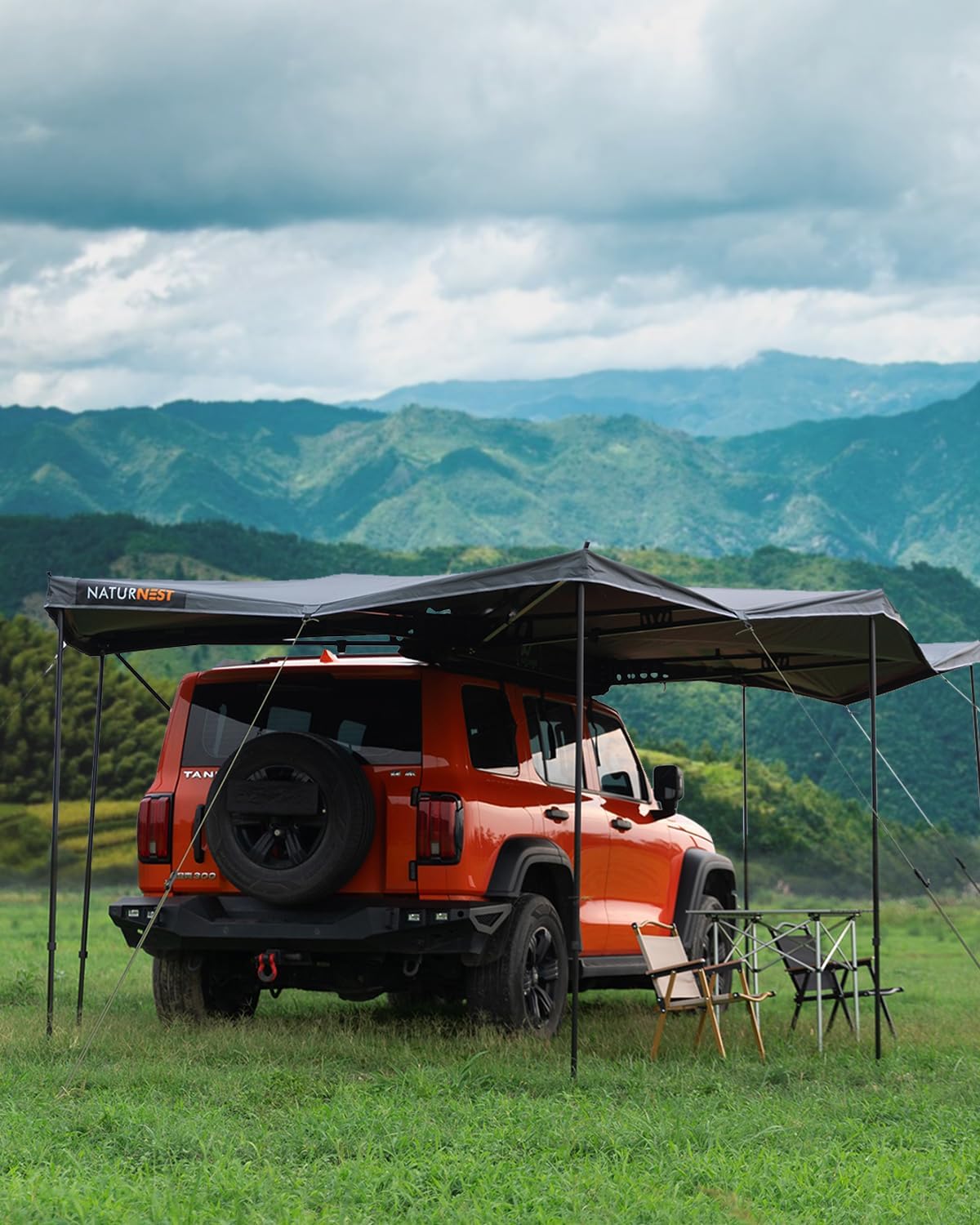 Jiadrooe CelestiaC031 270 Degree Free-Standing Vehicle Awning for SUV, Jeep, Truck & Camper Van