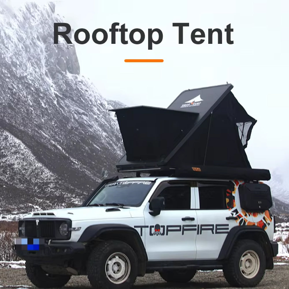 Jiadrooe Pioneer P7071 Lightweight ABS Hard Shell Rooftop Tent with 5000mm Canvas & 3-Layer Mattress
