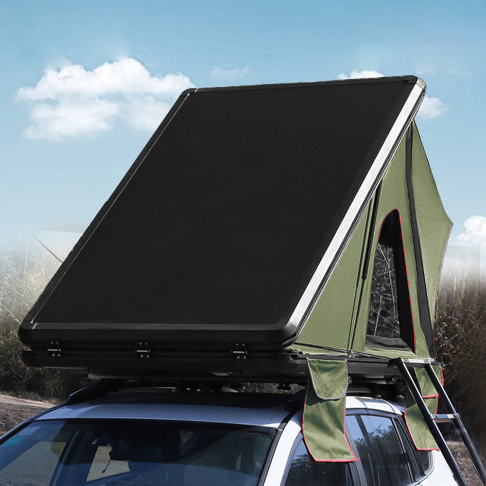 Jiadrooe Pioneer P9067 Heavy-Duty All-Aluminum Hard Shell Rooftop Tent with STABILUS Struts & YKK Zippers