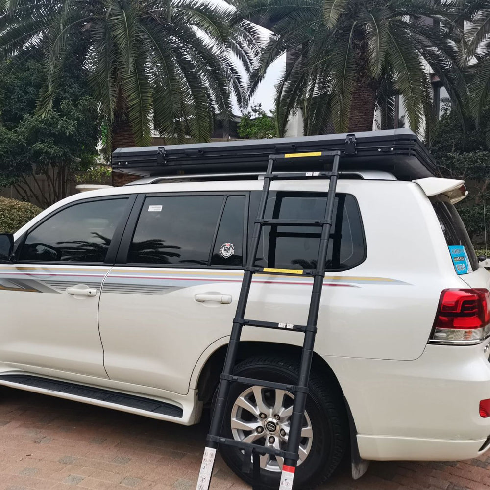 Jiadrooe Titan T3071 Aerospace All-Aluminum Hard Shell Rooftop Tent with STABILUS Struts & Crossbars