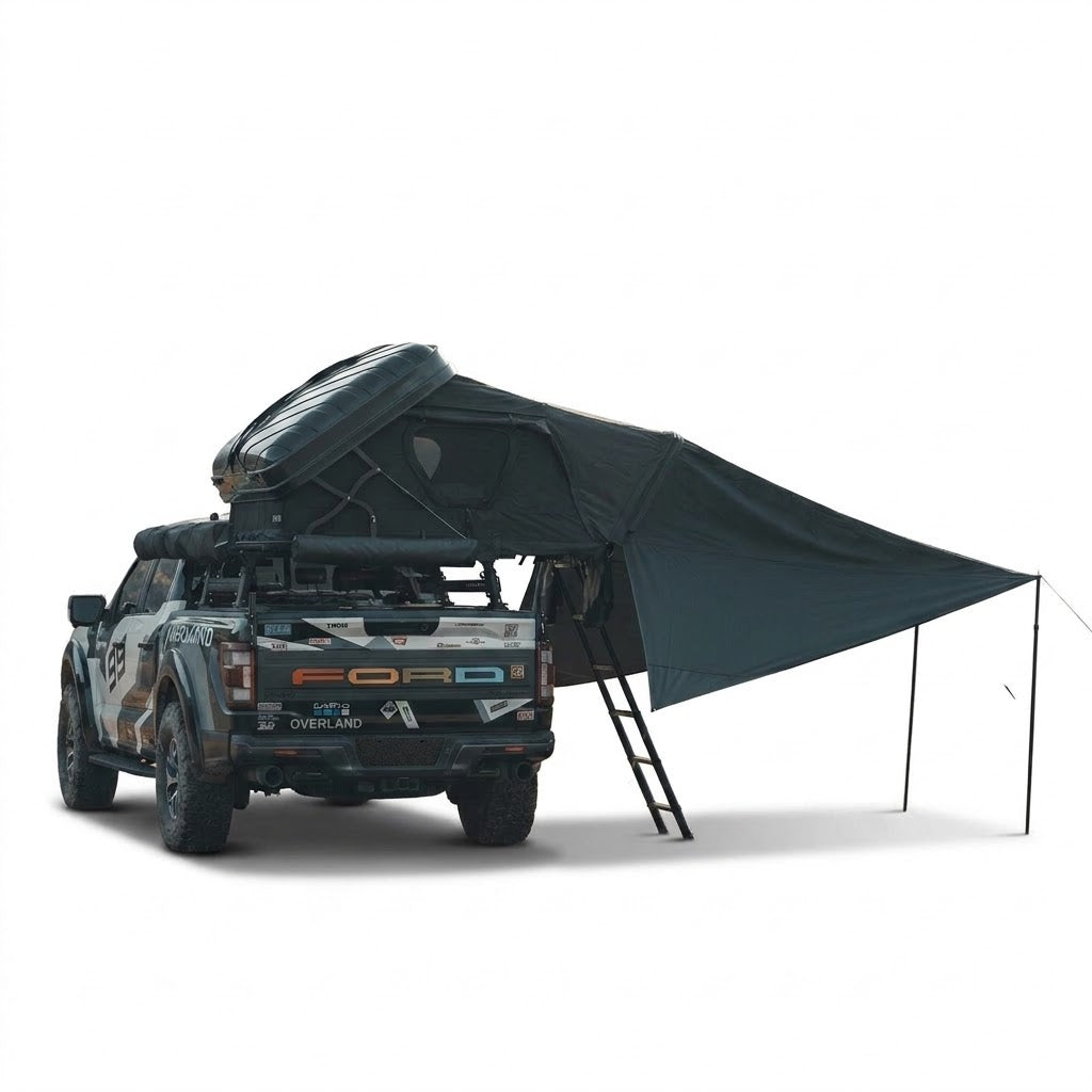 Jiadrooe Titan T3033 Hard Shell Rooftop Tent with Awning & AC Port