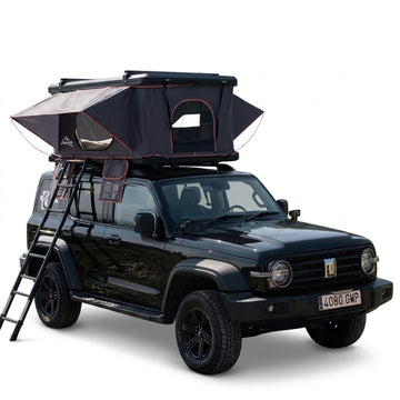 Jiadrooe Titan T3021 Upgraded Honeycomb Aluminum Hard Shell Rooftop Tent with Power Hub, Thermal Liner & Crossbars