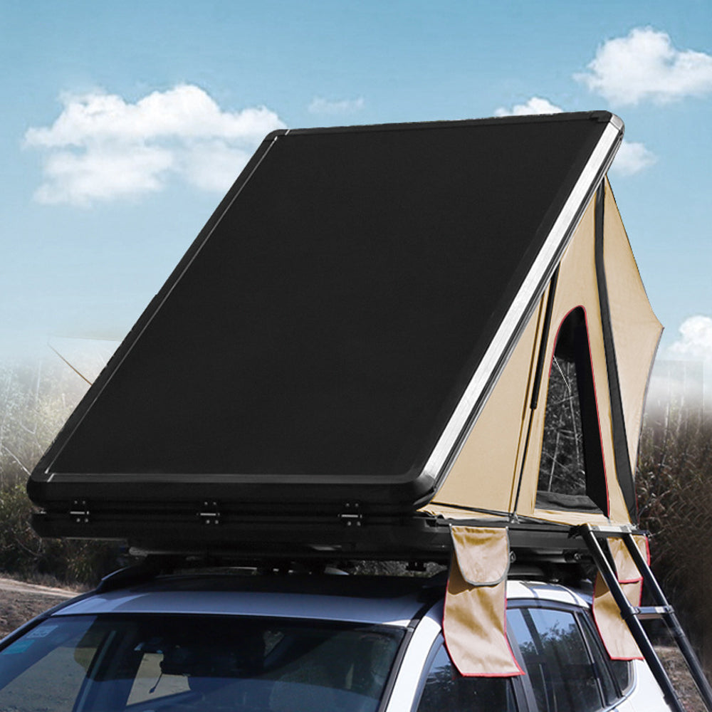 Jiadrooe Pioneer P9067 Heavy-Duty All-Aluminum Hard Shell Rooftop Tent with STABILUS Struts & YKK Zippers
